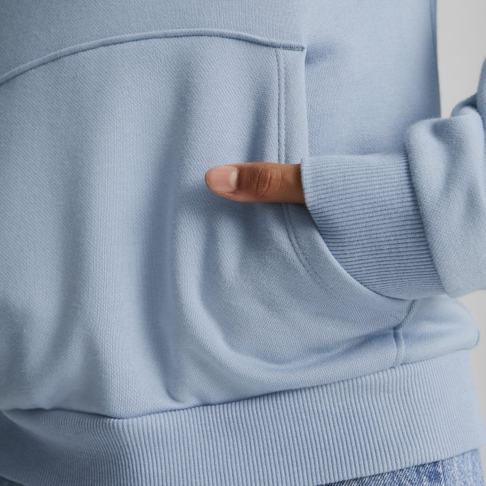 Puma På Salg Nødvendigheter Logo Ungdomshettegenser Blå Vask