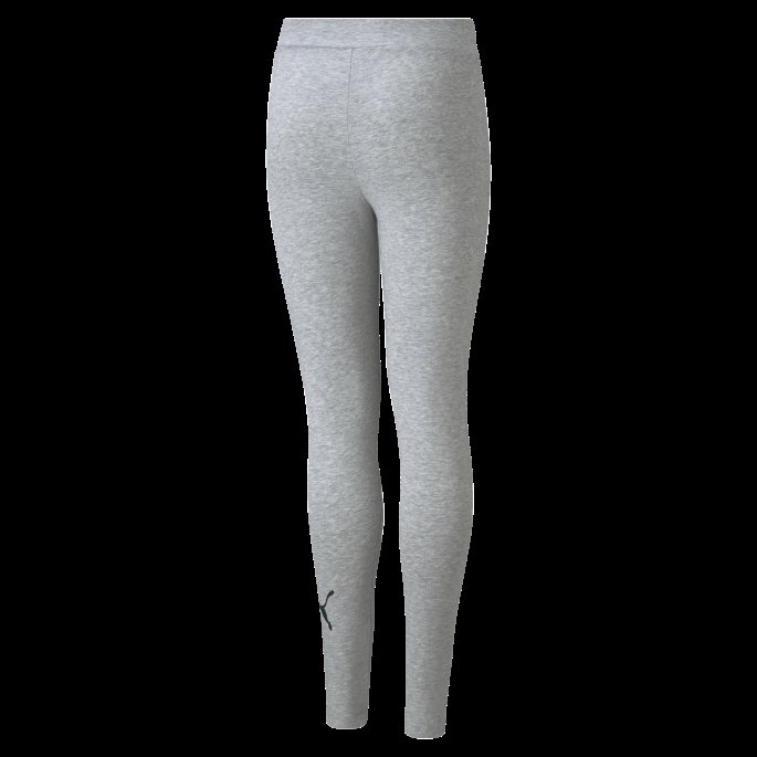Essentials Logo Ungdomsleggings Puma På Tilbud Lys Grå Lyng