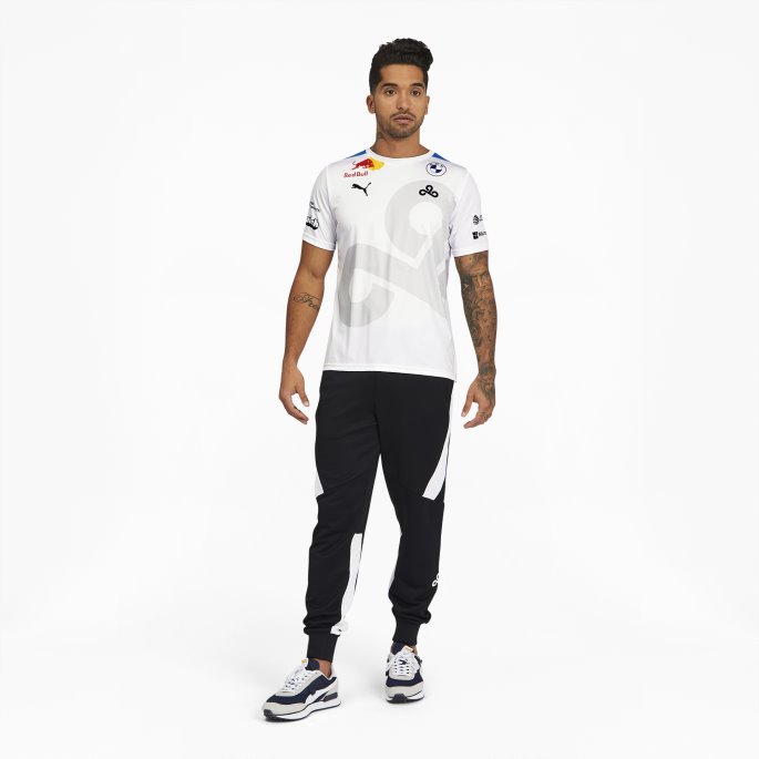 Puma På Tilbud X Cloud9 Replica Jersey For Menn Hvit-bleu Azur