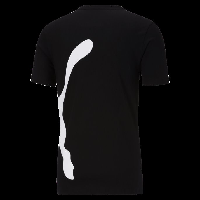 Oversized Logo Herre-t-skjorte Puma På Salg Svart