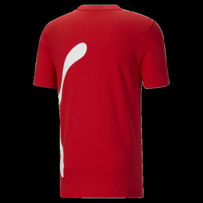 For All Time Rød Puma På Salg Oversized Logo Herre-t-skjorte