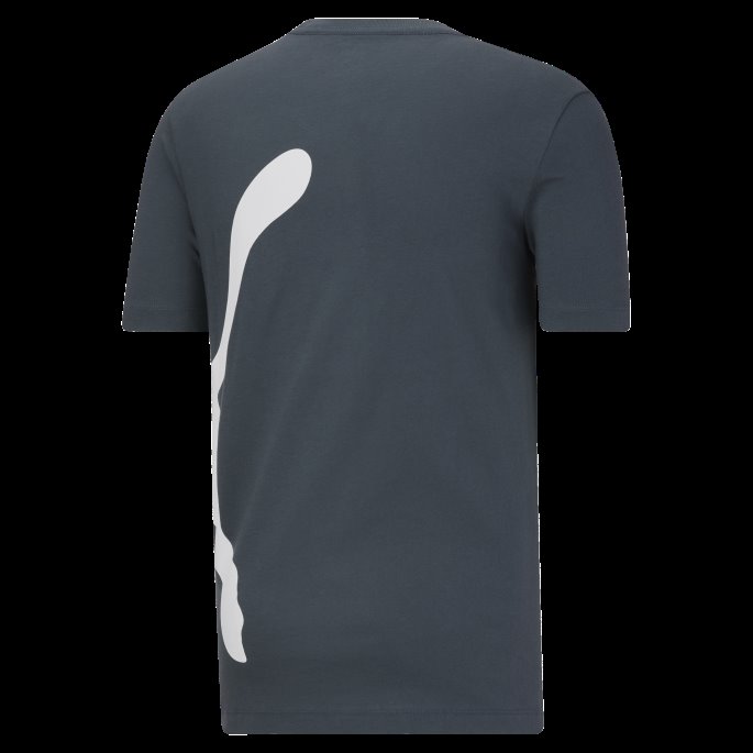Oversized Logo Herre-t-skjorte Puma På Salg Mørk Skifer