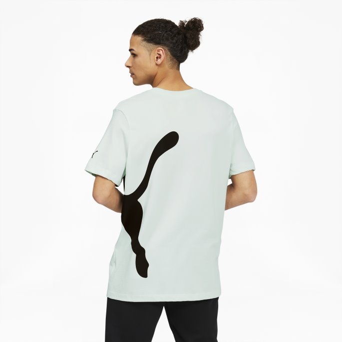 Puma På Tilbud Ice Flow Overdimensjonert Logo Herre-t-skjorte