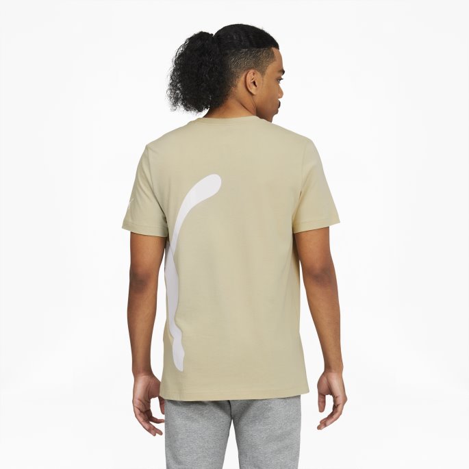 Kitt Oversized Logo Herre T-skjorte Puma På Salg