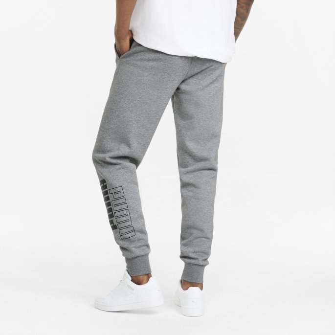 Mellomgrå Lyng Puma På Tilbud Power Joggebukse For Menn