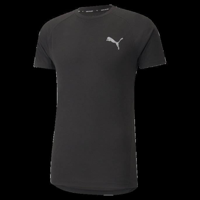 Puma På Tilbud Svart Evostripe Herre-t-skjorte