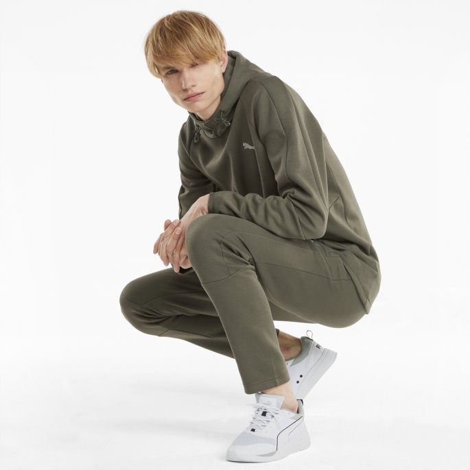 Puma På Tilbud Evostripe Hettegenser For Menn Drueblad