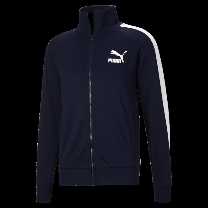 Peacoat Puma På Tilbud Ikonisk T7 Treningsjakke For Menn