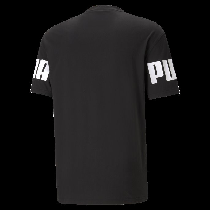 Puma På Tilbud Black Power Colourblock Herre-t-skjorte