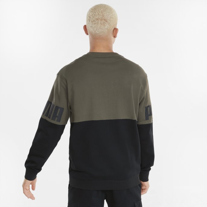 Grape Leaf Power Colourblock Rund Hals Herregenser Puma På Salg