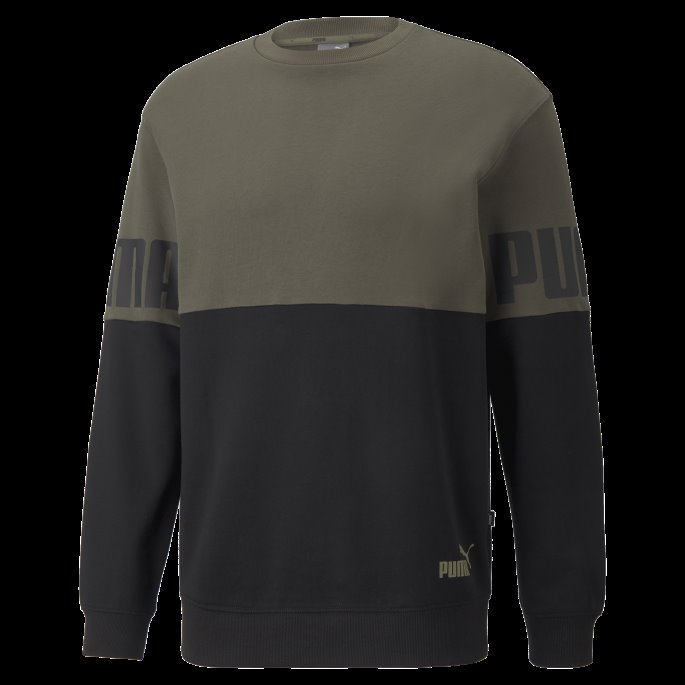 Grape Leaf Power Colourblock Rund Hals Herregenser Puma På Salg