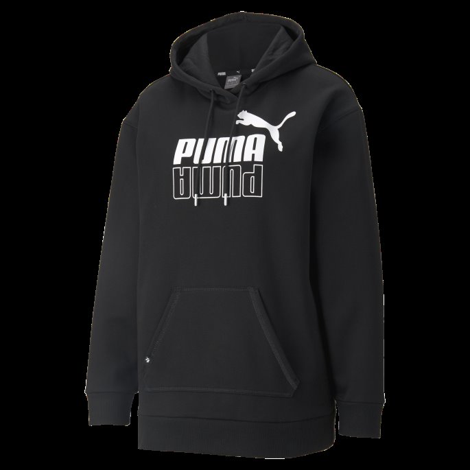 Power Elongated Dame Hettegenser Svart Puma På Tilbud