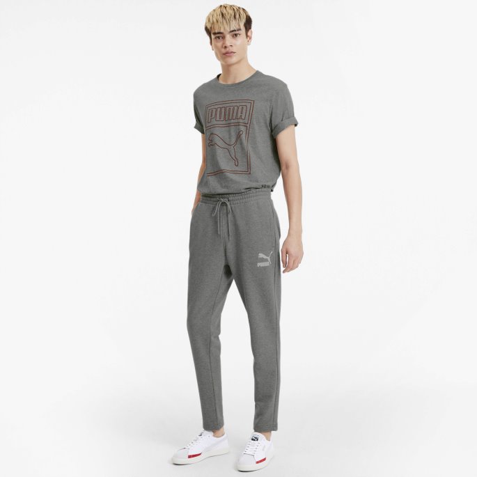 Puma På Tilbud Classics Joggebukser For Menn Mellomgrå Lyng