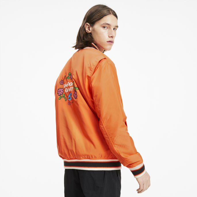 Puma På Tilbud X Randomevent Bomberjakke Vermillion Oransje