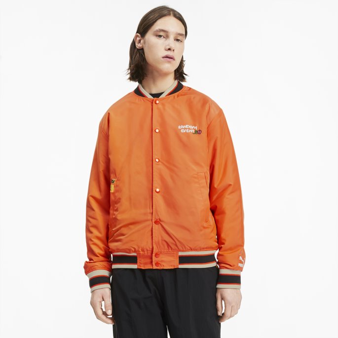 Puma På Tilbud X Randomevent Bomberjakke Vermillion Oransje