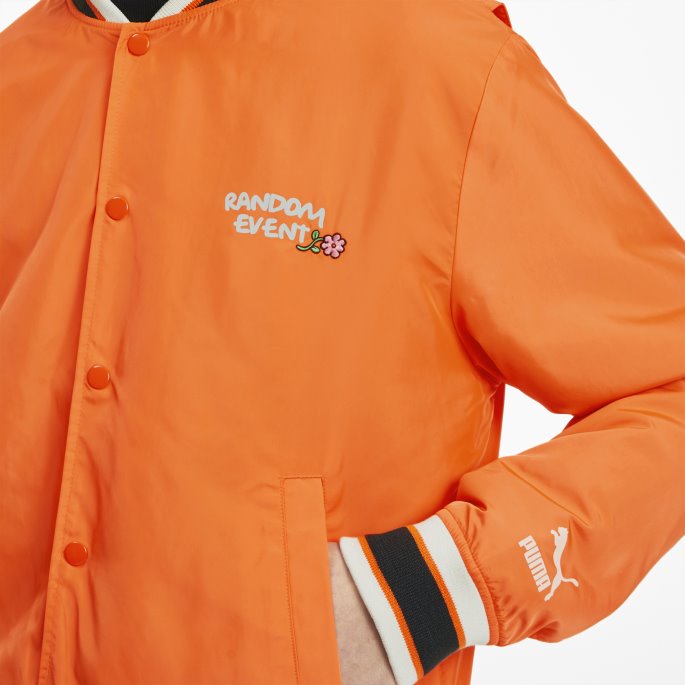 Puma På Tilbud X Randomevent Bomberjakke Vermillion Oransje