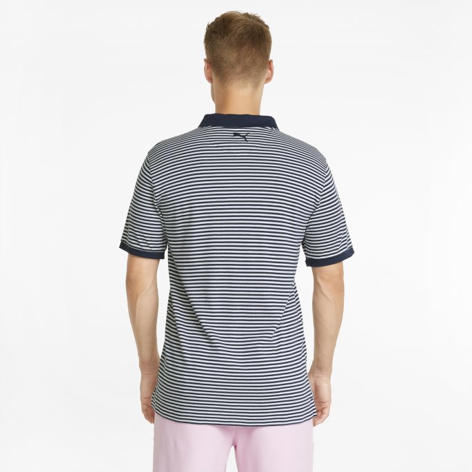 Puma På Tilbud Marine Blazer Signaturstripe Golfpoloskjorte For Menn