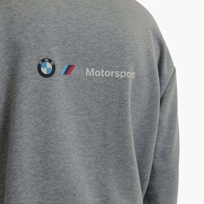 Mellomgrå Lyng Puma På Tilbud Bmw M Motorsport Street Hettegenser For Menn