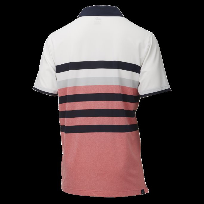 Mattr One Way Herre Golf Poloskjorte Teaberry-lys Hvit Puma På Tilbud