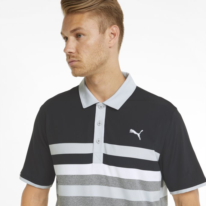Puma På Tilbud Mattr One Way Herre Golf Poloskjorte Svart-høy