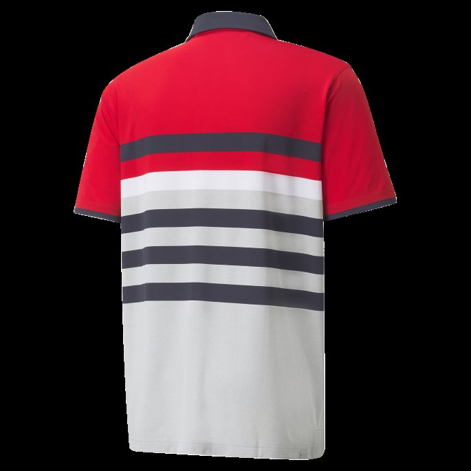 Puma På Tilbud Skipatrulje-lys Hvit Mattr Enveis Golfpoloskjorte For Menn
