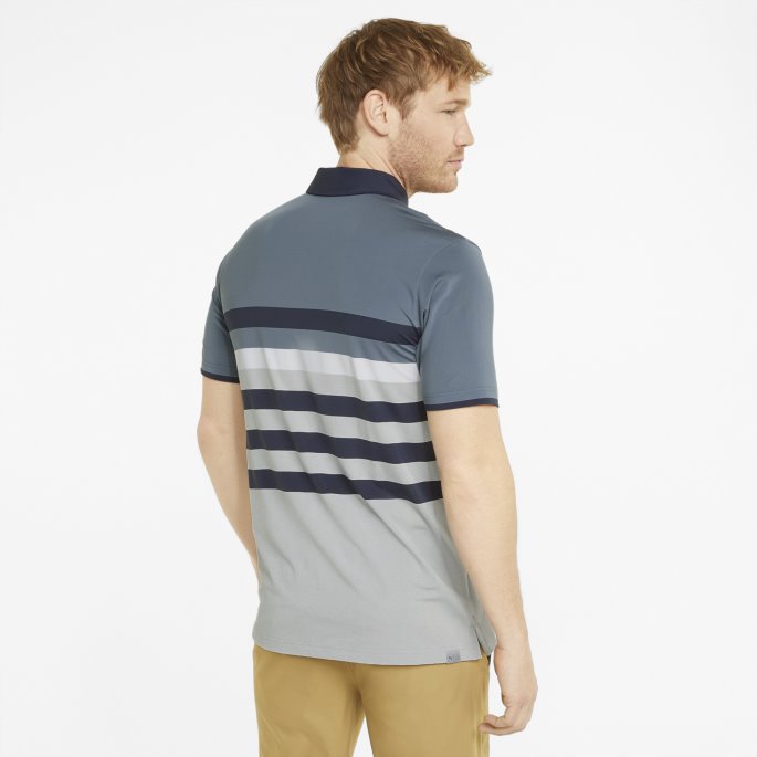 Puma På Tilbud Kveld Sky-marin Blazer Mattr Enveis Golf Poloskjorte For Menn