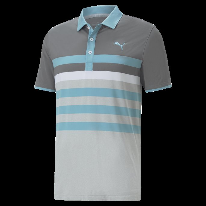 Stille Skygge-støvet Aqua Mattr Enveis Golf Poloskjorte Herre Puma På Tilbud