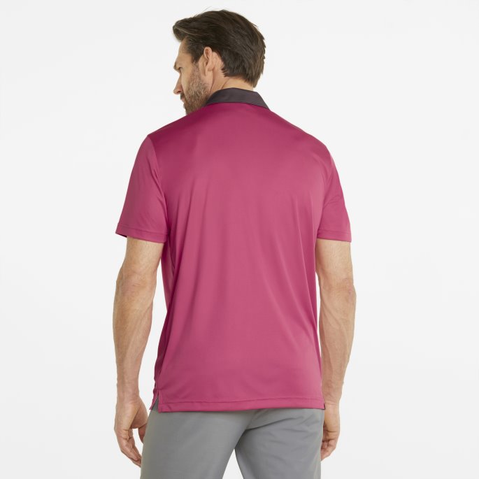 Puma På Tilbud Gamer Golf Poloskjorte For Menn Solnedgang Rosa-stille Nyanse