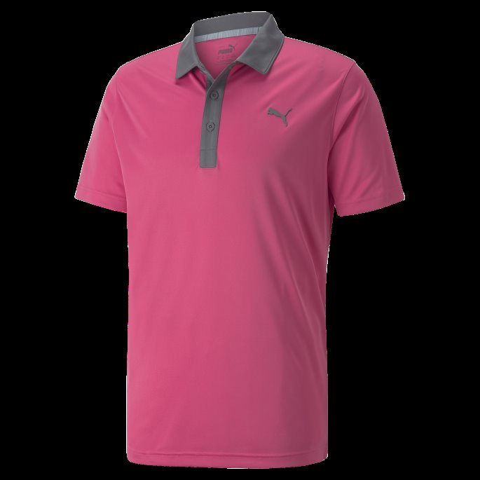 Puma På Tilbud Gamer Golf Poloskjorte For Menn Solnedgang Rosa-stille Nyanse