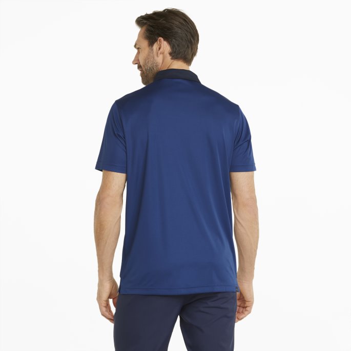 Flammende Blå-marine Blazer Puma På Tilbud Gamer Golf Poloskjorte For Menn