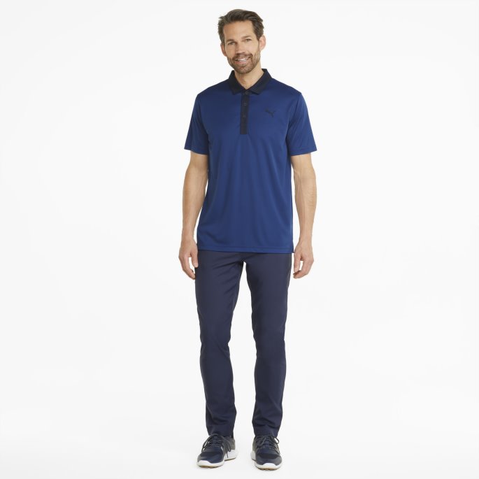 Puma På Tilbud Flammende Blå-marine Blazer Gamer Golfpoloskjorte For Menn