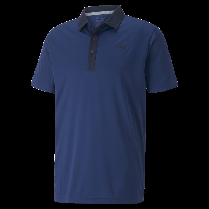 Puma På Tilbud Flammende Blå-marine Blazer Gamer Golfpoloskjorte For Menn