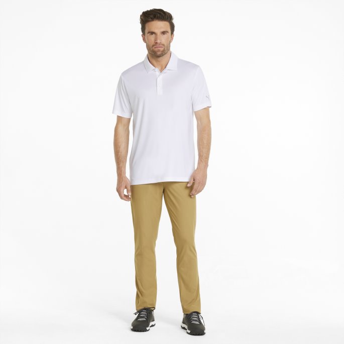 Knallhvit Gamer Golf Poloskjorte For Menn Puma På Salg