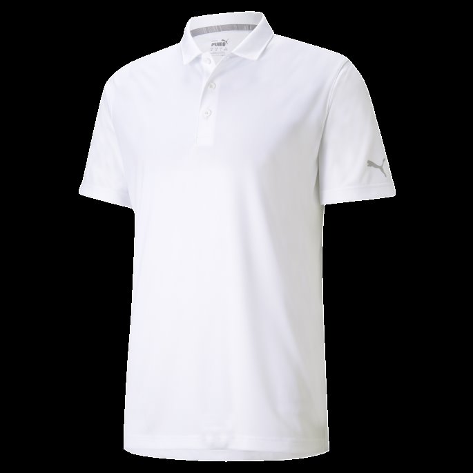 Knallhvit Gamer Golf Poloskjorte For Menn Puma På Salg