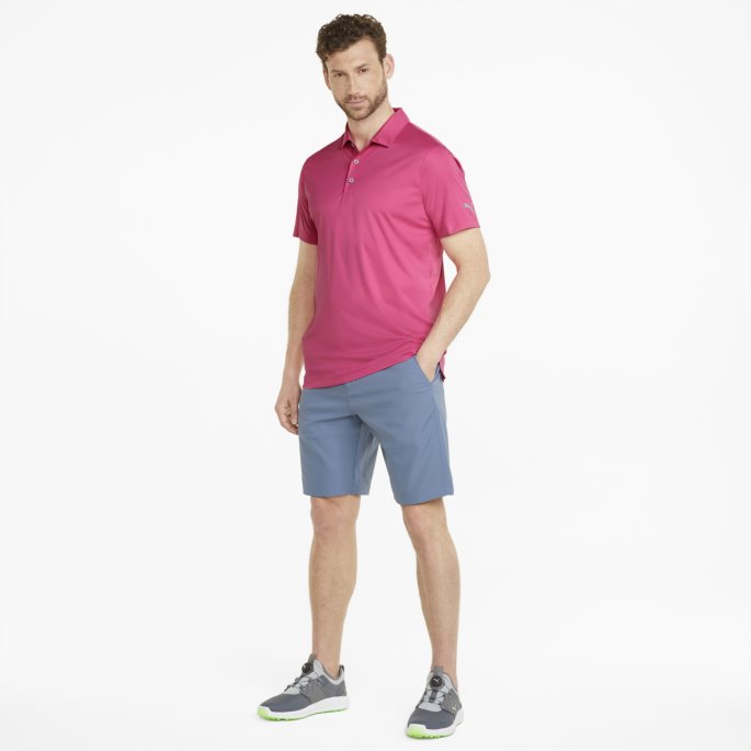 Puma På Tilbud Gamer Golf Poloskjorte For Menn Solnedgang Rosa
