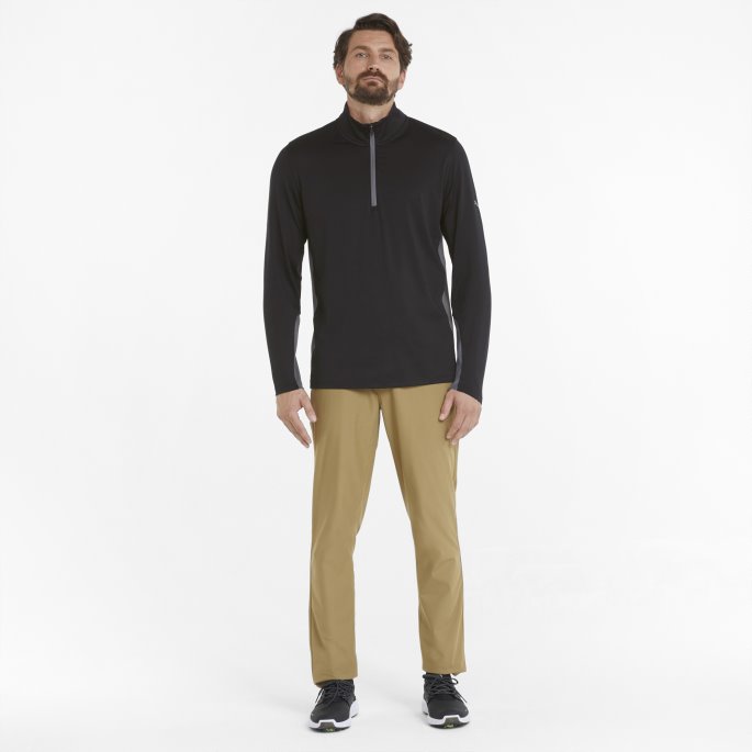 Gamer Golfgenser Med Kvart Glidelås, Svart Puma, Til Salgs