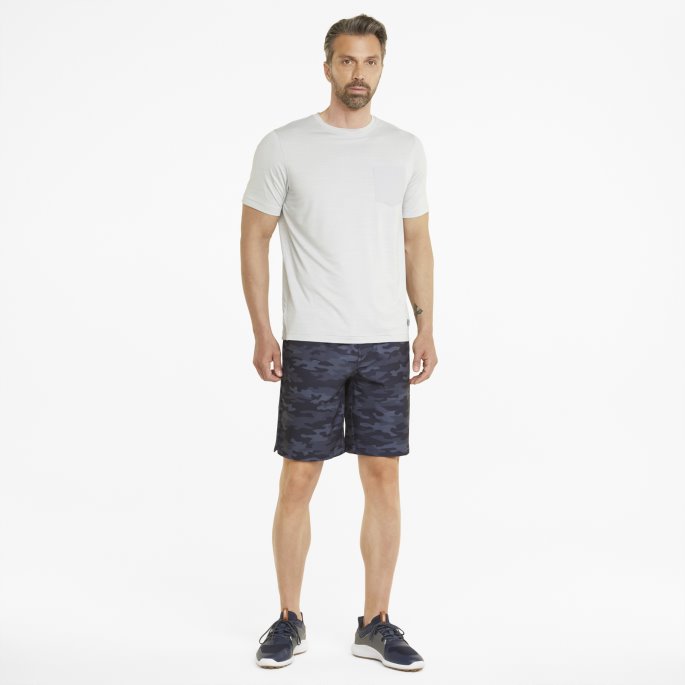 Marineblå Blazer-camo Puma På Tilbud Egw Walker Golfshorts For Menn