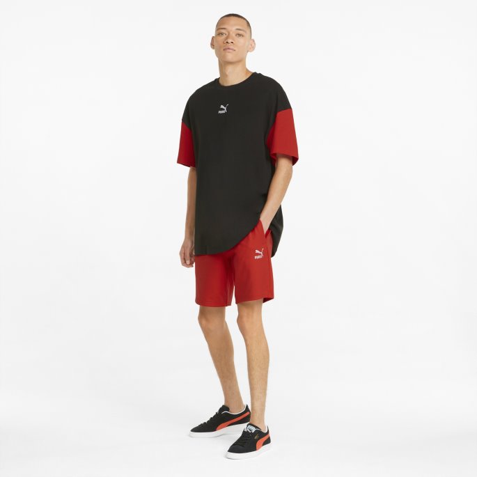 Classics Herre Logo Shorts Høyrisiko Rød Puma På Salg