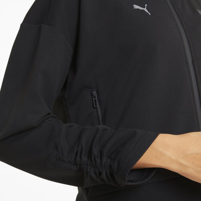 Puma På Tilbud Svart Scuderia Ferrari Stil Damejakke Med Hette
