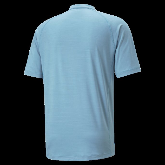 Støvete Aqua Puma På Tilbud Egw Cloudspun Mat Henley Golf Poloskjorte For Menn