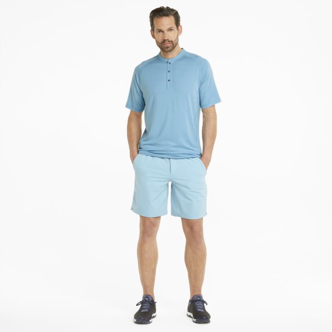 Puma På Tilbud Støvete Aqua Egw Cloudspun Mat Henley Golf Poloskjorte For Menn