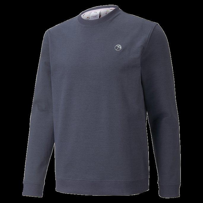 Marineblå Blazer Heather Puma På Tilbud X Arnold Palmer Golfgenser Herre Med Rund Hals
