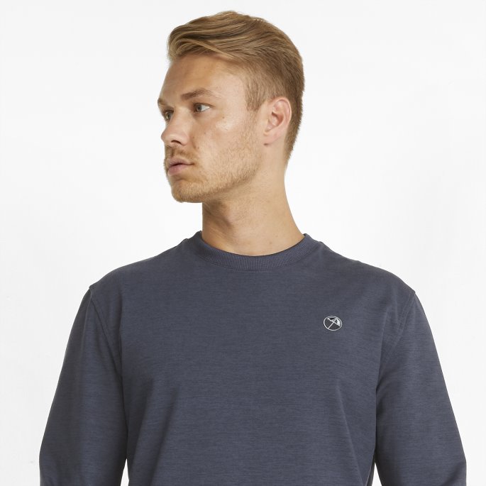 Puma På Tilbud X Arnold Palmer Rund Hals Herre Golf Genser Marine Blazer Lyng