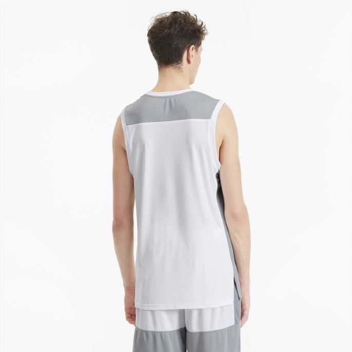 White-quarry Herre Basketball Jersey Puma På Salg