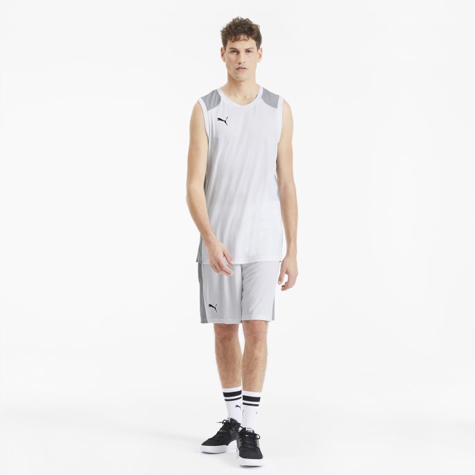 White-quarry Herre Basketball Jersey Puma På Salg