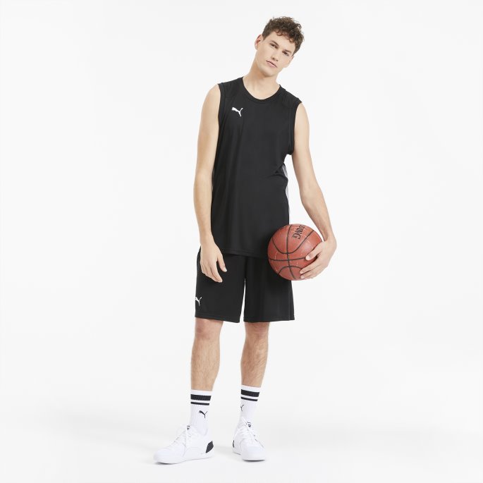 Basketball Shorts For Menn Puma På Tilbud Svart