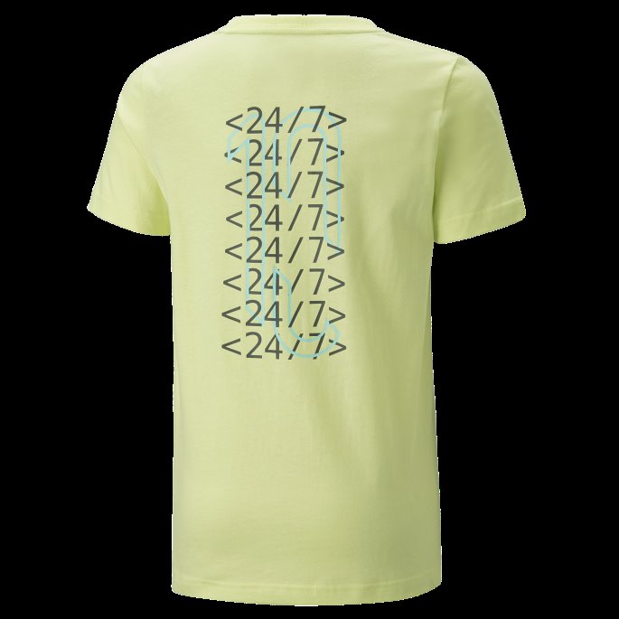 Puma På Tilbud Fresh Yellow Neymar Jr 24-7 Grafisk Fotball Tee Ungdom