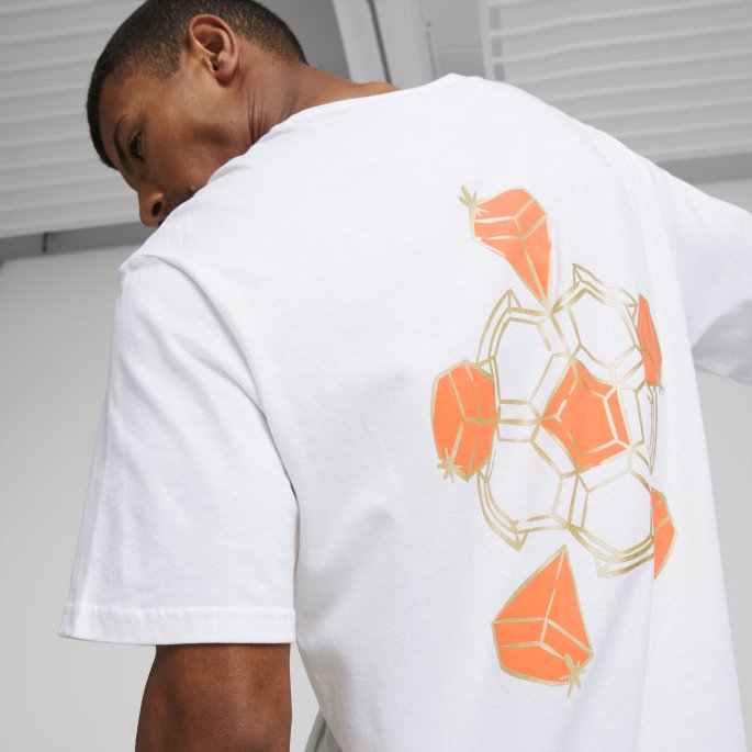 Neymar Jr Dream Chaser Grafisk Fotball T-skjorte Menn Hvit Puma På Salg