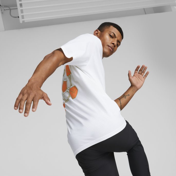 Neymar Jr Dream Chaser Grafisk Fotball Tee Menn Puma På Tilbud Hvit
