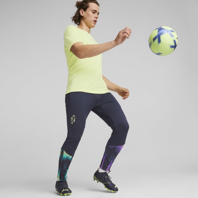 Puma På Tilbud Fresh Yellow Neymar Jr 24-7 Grafisk Fotball Tee Herre